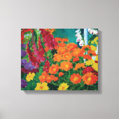 Emil Nolde - Tuin van Bloemen Fine Art Poster Canvas Afdruk (Voorkant)