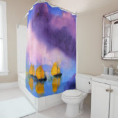 Emil Nolde - Zee met gewelddadige wolken en zeilbo Douchegordijn (In situ)