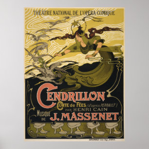 Emile Bertrand poster Jules Massenet's Cendrillon