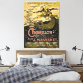 Emile Bertrand poster Jules Massenet's Cendrillon Canvas Afdruk (Insitu (Slaapkamer))