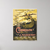 Emile Bertrand poster Jules Massenet's Cendrillon Canvas Afdruk (Voorkant)