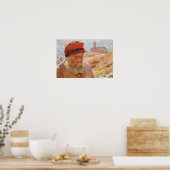 Emile Claus - Ampelio, oude visser van Bordighera Poster (Keuken)