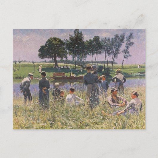 Emile Claus - Picnic Briefkaart (Voorkant)