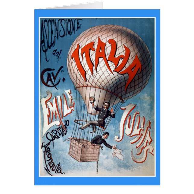 Emile Julhes Balloonist  Illustration (Voorkant)