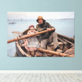 Émile Renouf - De helpende hand (1881) Canvas Afdruk (Insitu (Houten vloer))