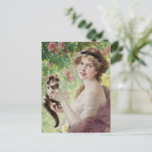 Emile Vernon Precious Kitten Briefkaart (Staand voorkant)