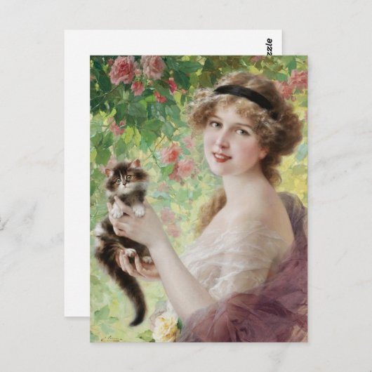 Emile Vernon Precious Kitten Briefkaart (Voorkant / Achterkant)