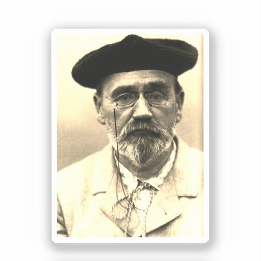 Émile Zola, c. 1902 Sticker (Voorkant)