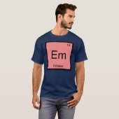 Emilee Name Chemistry Element Periodic Table T-shirt (Voorkant volledig)