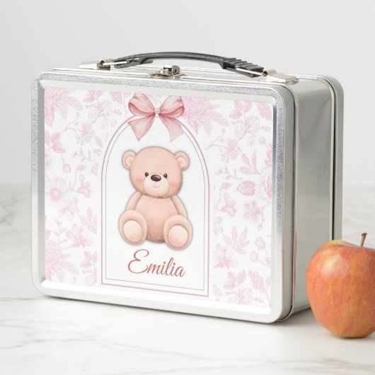 Emilia | Aangepaste Roze Teddybeer Nursery Design (In situ)