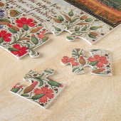 Emilia in de tuin van het roos middeleeuwse kunst legpuzzel (Zijkant)