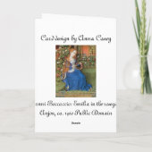 Emilia in rosegarden kaart (Achterkant)