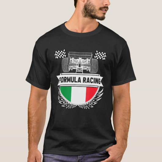 Emilia Romagna Auto Race Italy Flag Formula Racing T-shirt (Voorkant)