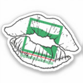 Emilia-Romagna Emilia-Romagnan Lipstick Liefde Vla Sticker (Voorkant)