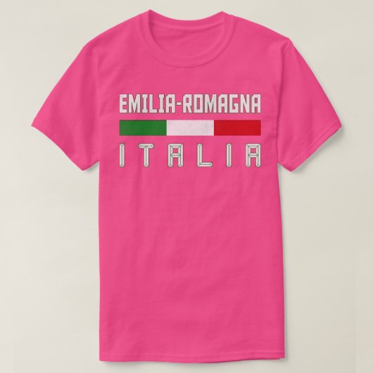 Emilia Romagna Italia Italiaanse regio Typografie T-shirt (Design voorkant)