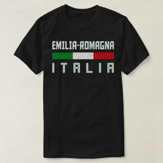Emilia Romagna Italia Italiaanse regio Typografie  T-shirt (Design voorkant)