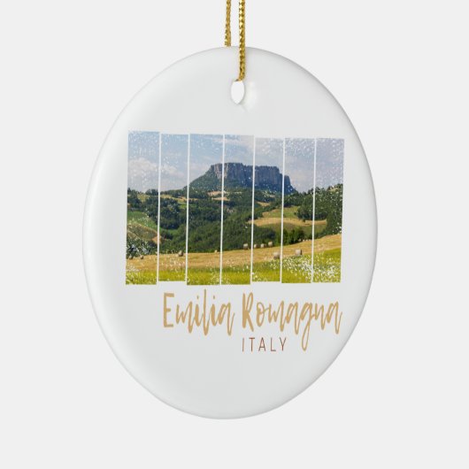 Emilia-Romagna Landschap Italië Souvenir Keramisch Ornament (Rechts)