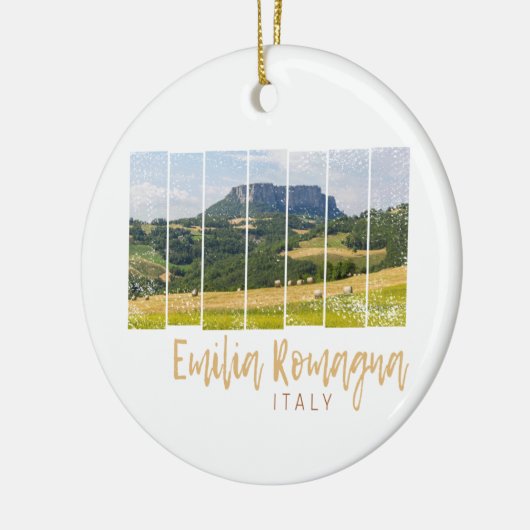 Emilia-Romagna Landschap Italië  Souvenir Keramisch Ornament (Links)