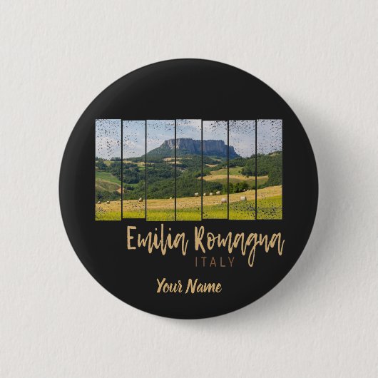 Emilia-Romagna Landschap Italië  Souvenir Ronde Button 5,7 Cm (Voorkant)