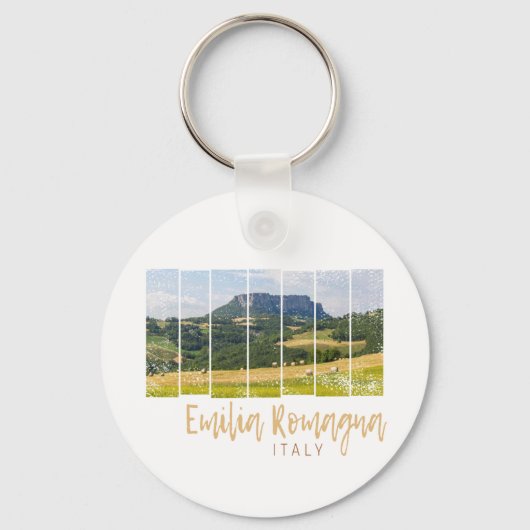 Emilia-Romagna Landschap Italië Souvenir Sleutelhanger (Voorkant)