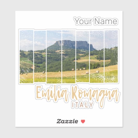 Emilia-Romagna Landschap Italië  Souvenir Sticker (Vel)