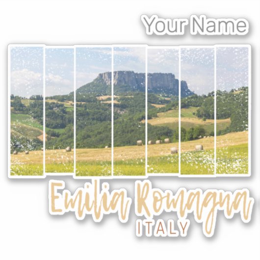 Emilia-Romagna Landschap Italië  Souvenir Sticker (Voorkant)