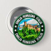 Emilia-Romagna Ronde Button 7,6 Cm (Voorkant /achterkant)