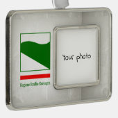 Emilia-Romagna Verzilverd Omlijst Ornament (Rechts)