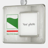 Emilia-Romagna Verzilverd Omlijst Ornament (Links)