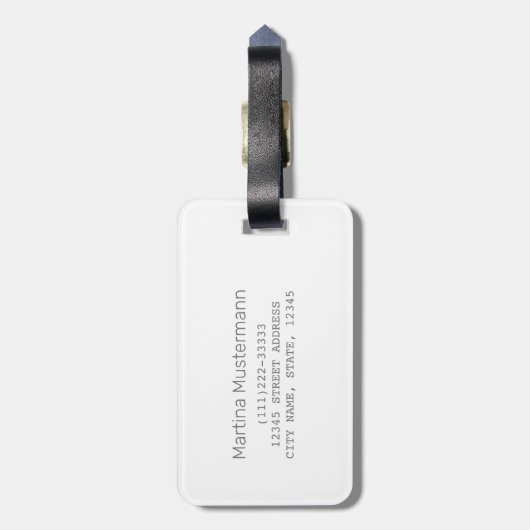 Emilia Romagna Vlag Italië Retro Regio Kaart  Bagagelabel (Achterkant verticaal)