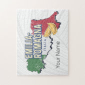 Emilia Romagna Vlag Italië Retro Regio Kaart  Legpuzzel (Verticaal)