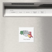 Emilia Romagna Vlag Italië Retro Regio Kaart  Magneet (Insitu (Vaatwasser))