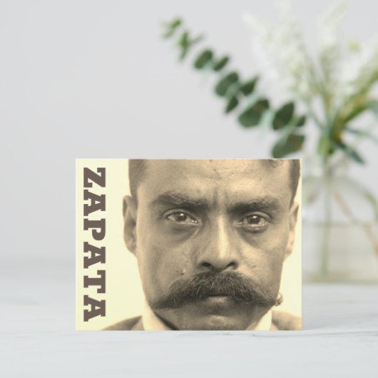 Emiliano Zapata Briefkaart (Staand voorkant)