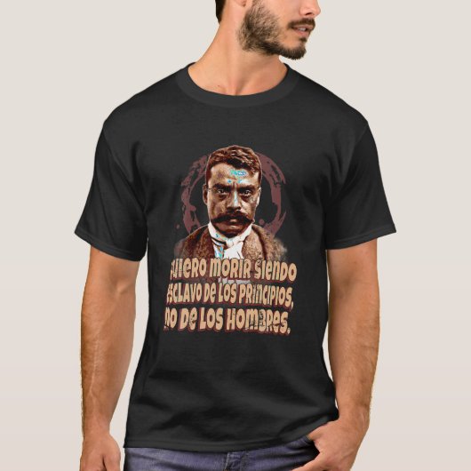 Emiliano Zapata Poster Mexicaanse Revolutie Algeme T-shirt (Voorkant)