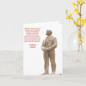 Emiliano Zapata quote 2 briefkaart (Gele Bloem)