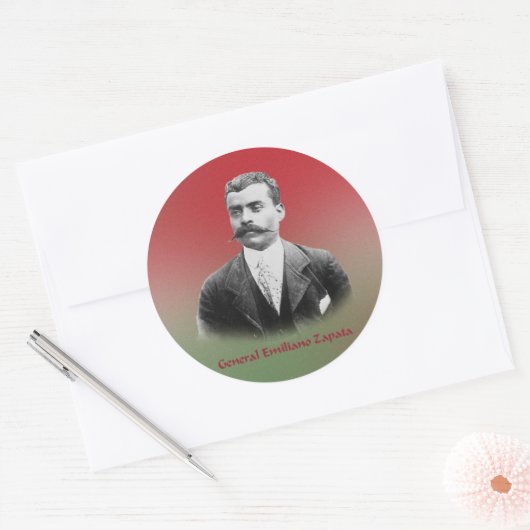 Emiliano Zapata-sticker Ronde Sticker (Envelop)