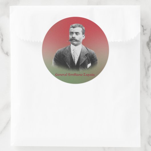 Emiliano Zapata-sticker Ronde Sticker (Tas)
