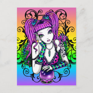"Emilicous" Crystal Ball Rainbow Fairy Briefkaart