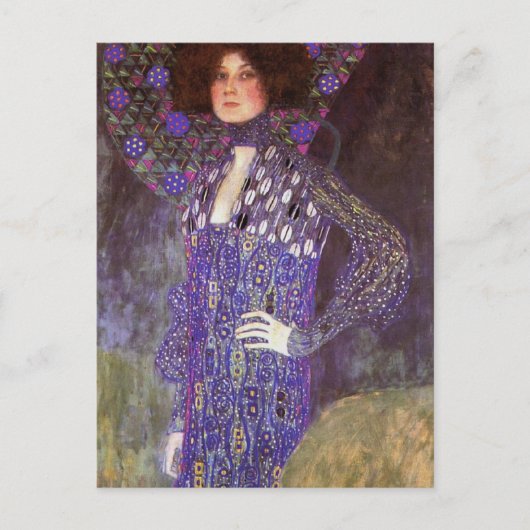 Emilie Floege door: Gustav Klimt Briefkaart (Voorkant)