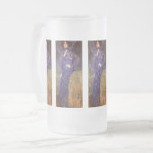 Emilie Floege door: Gustav Klimt Matglas Bierpul (Voorkant links)