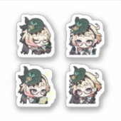 Emilie Genshin Impact 4 stickersheet Sticker (Voorkant)