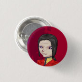 Emilie - kleine pin-back ronde button 3,2 cm (Voorkant /achterkant)