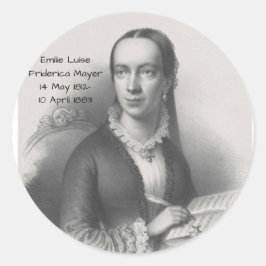 Emilie Luise Friderica Mayer Ronde Sticker