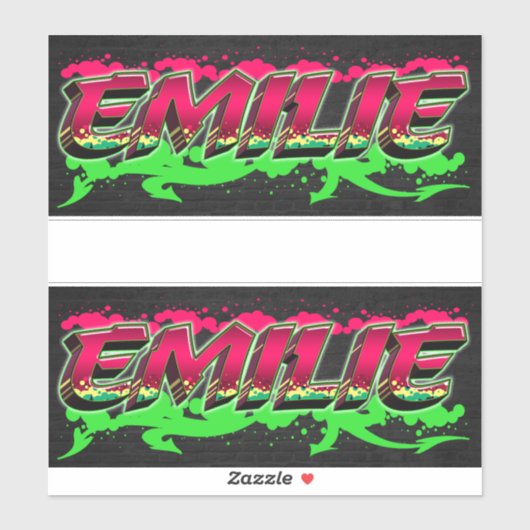 Emilie Vorname Name Graffiti Aufkleber Sticker (Vel)
