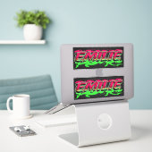 Emilie Vorname Name Graffiti Aufkleber Sticker (Laptop op bureau)