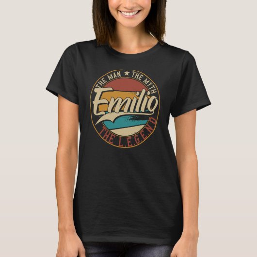 Emilio Het man de mythe van de legende T-shirt (Voorkant)
