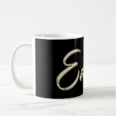 Emilio Name whitegold Tasse Teetasse Kaffeetasse Koffiemok (Links)