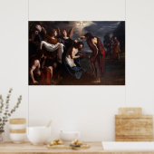 Emilio Savonanzi - De doop van Christus - Circa 16 Poster (Keuken)