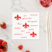 Emilion Paper Napkins Red over White Servet (Insitu)