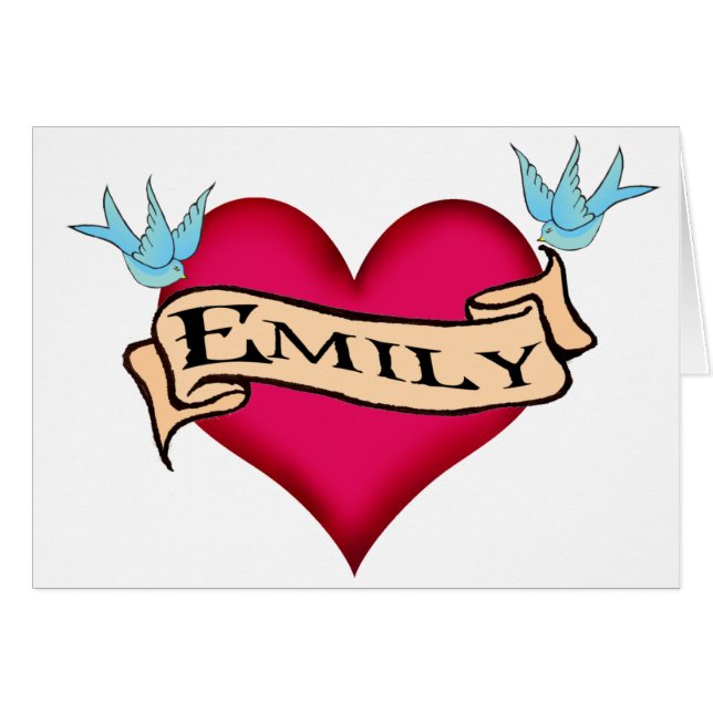 Emily - Aangepast Tattoo T-shirts en cadeautjes (Voorkant Horizontaal)
